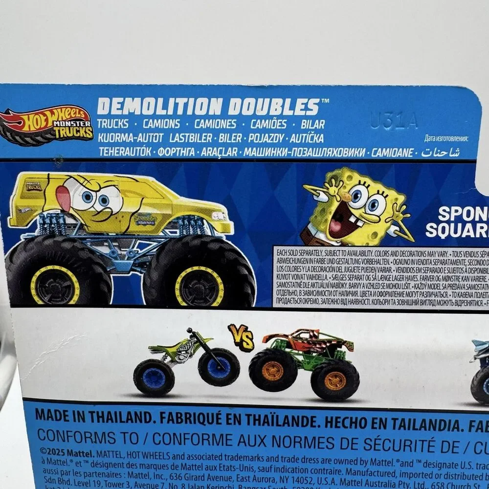 Hot Wheels SpongeBob SquarePants Patrick Demolition Doubles Monster Trucks